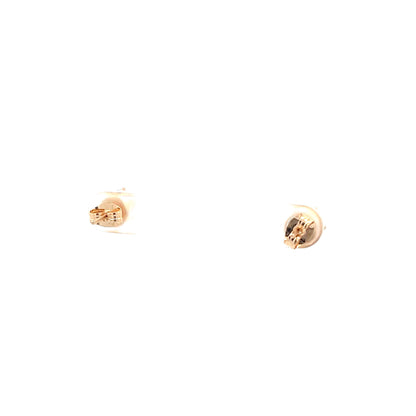 Cubic Zirconia Earrings Round - 7MM