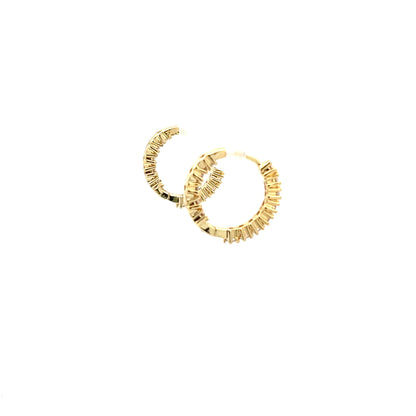 Huggie Hoops & Charm Earrings - Style 09