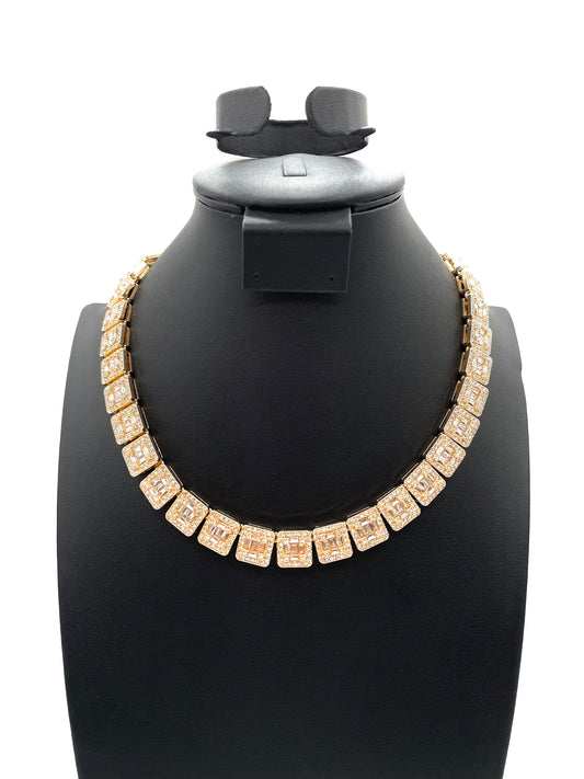 Iced Out Diamond Necklace - #1218