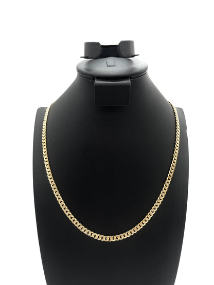 18K Chain Necklace #03 - FROST CUBAN 24inch 6mm