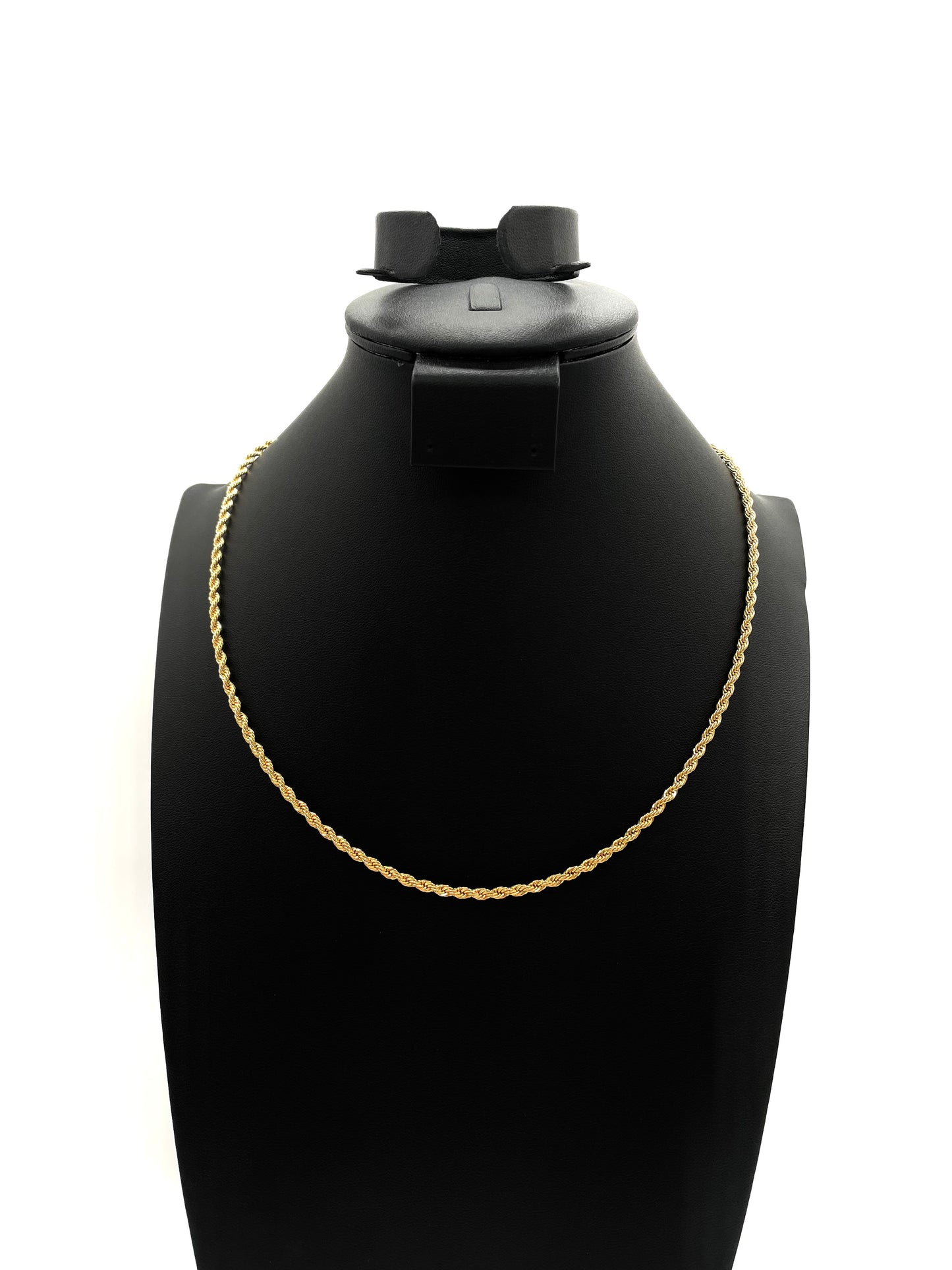 18K Chain Necklace #34 - ROPE 20inch 3mm
