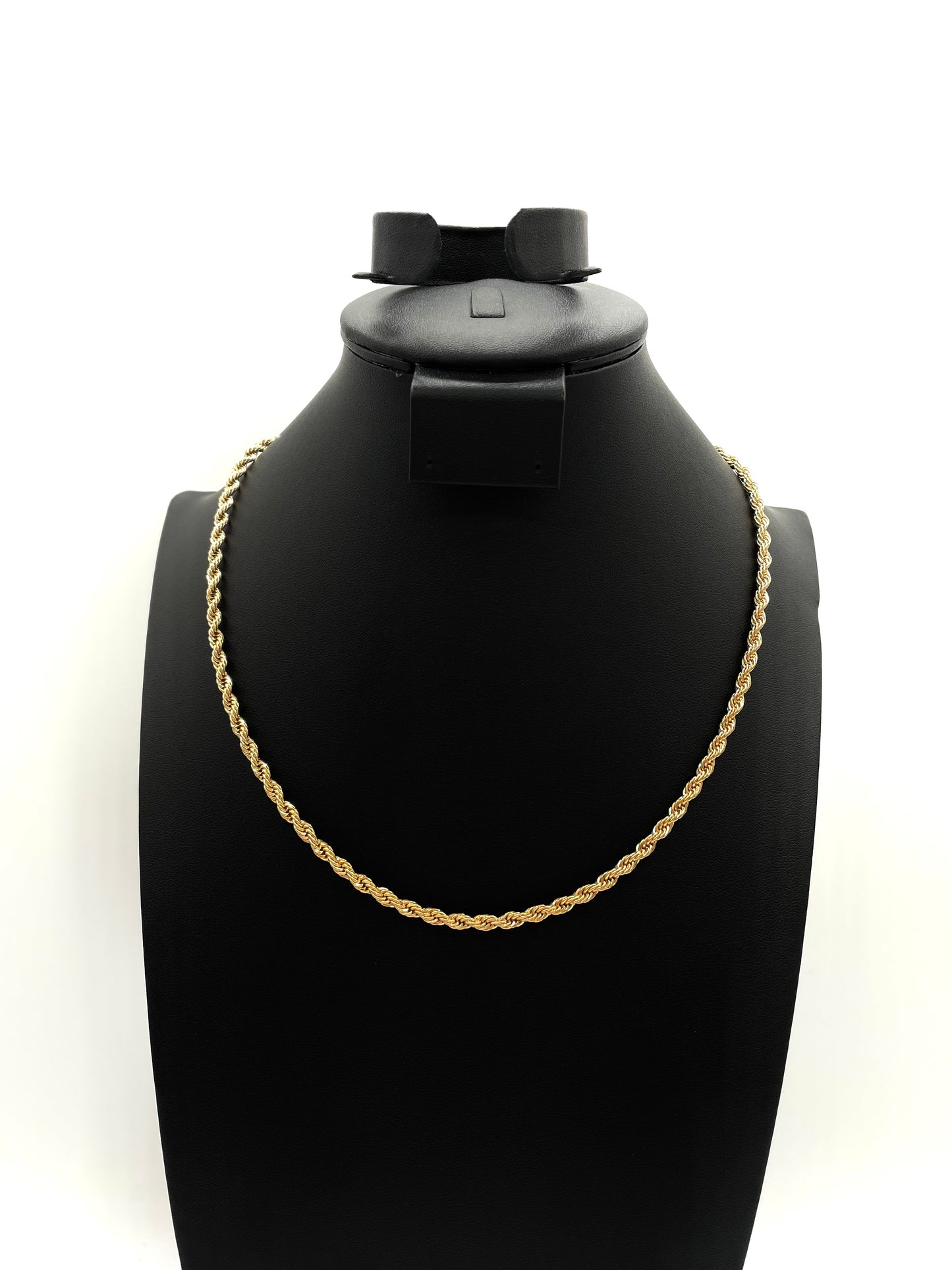 18K Chain Necklace #35 - ROPE 20" 4mm