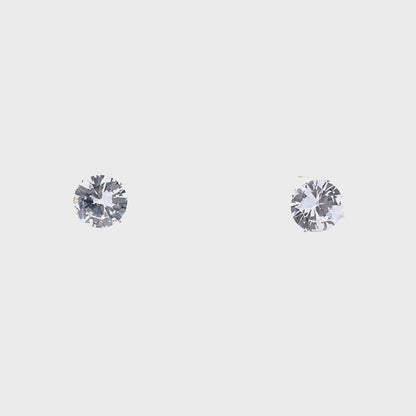 Sterling Silver Round Earrings - 9MM