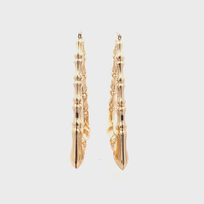 Bamboo Rectangle Earrings - Size 05