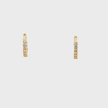 Huggie Hoops & Charm Earrings - Style 09