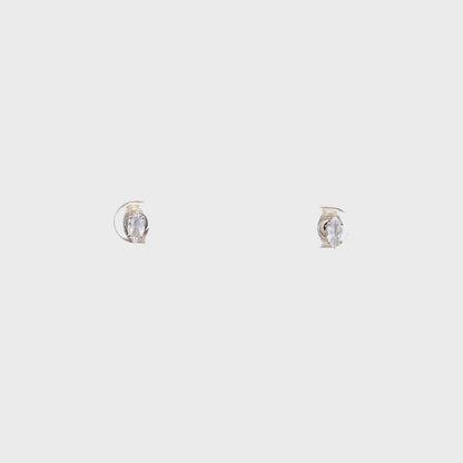 Floor Cubic Zirconia Earrings Marquise - 3mm