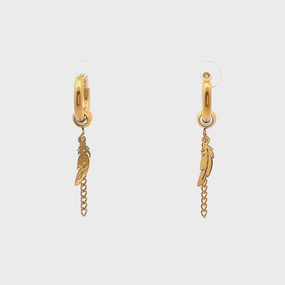 Stainless Steel Huggie Hoop Earrings - Design 02