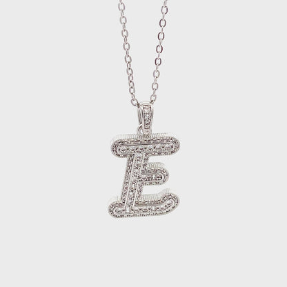Venus Initial Necklace - E
