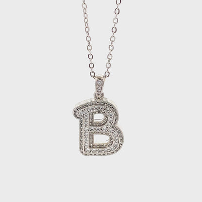 Venus Initial Necklace - B