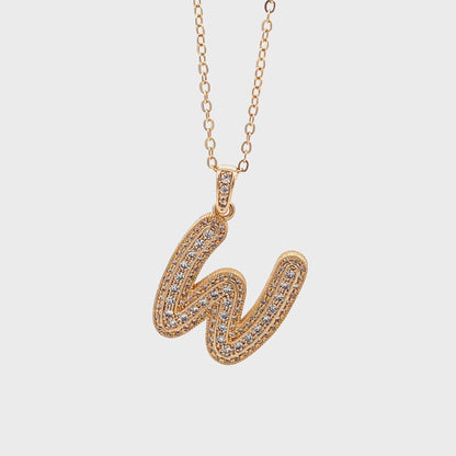 Venus Initial Necklace - W