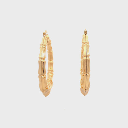 New Bamboo Hoop Earrings - 08