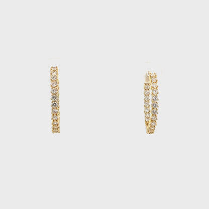 Huggie Hoops & Charm Earrings - Style 07