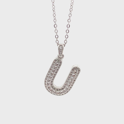 Venus Initial Necklace - U