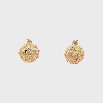 Gold Nugget Earring - Style 07