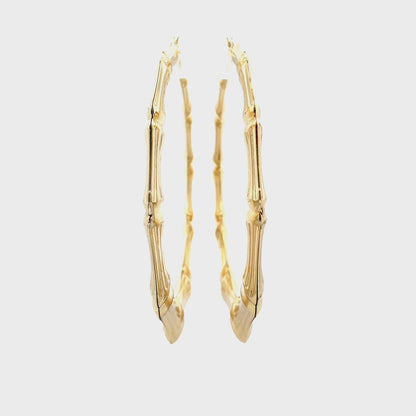 Hug & Kiss Bamboo Earrings - SIze 07