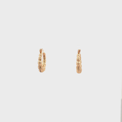 New Bamboo Hoop Earrings - 01