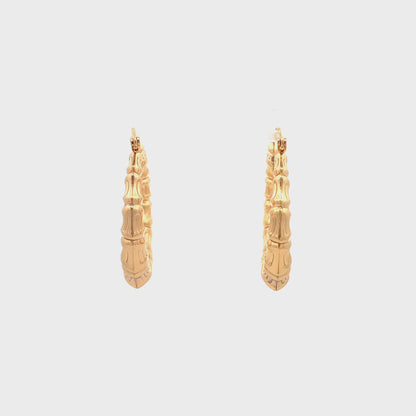New Bamboo Hoop Earrings - 04