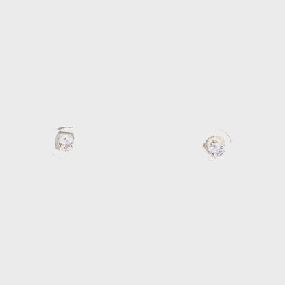 Sterling Silver Square Earrings - 3MM