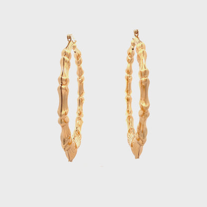 New Bamboo Hoop Earrings - 09