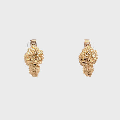 Gold Nugget Earring - Style 09