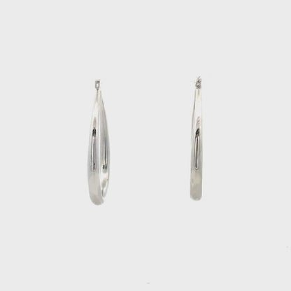 Hollow Oval Plain Earring - 07