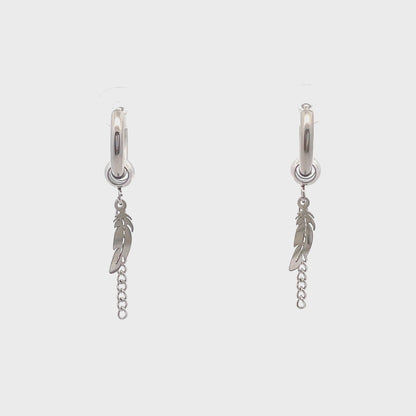 Stainless Steel Huggie Hoop Earrings - Design 02