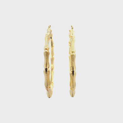 Hug & Kiss Bamboo Earrings - Size 06