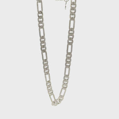 14K Anklet #07 - FROST FIGARO 10"