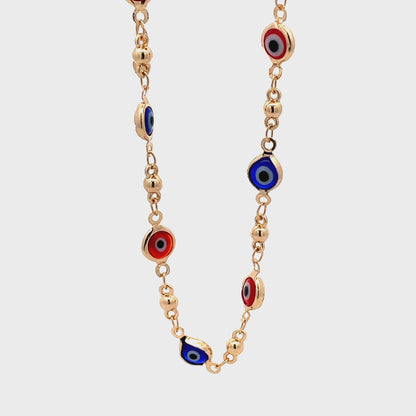 Evil Eye Anklet - Design 07