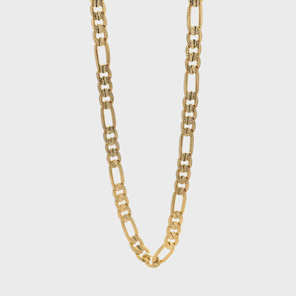 14K Anklet #07 - FROST FIGARO 10"