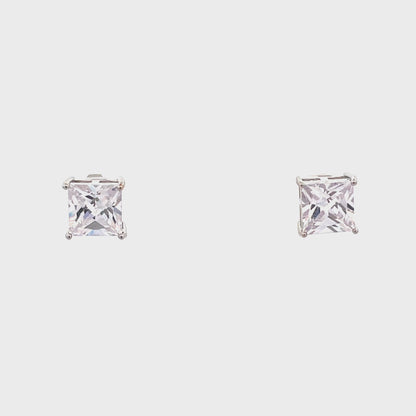 Basket Setting CZ Stud Square - 8mm
