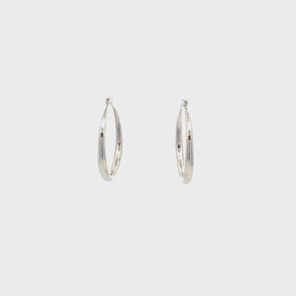 Hollow Plain Hoop Earrings - 02