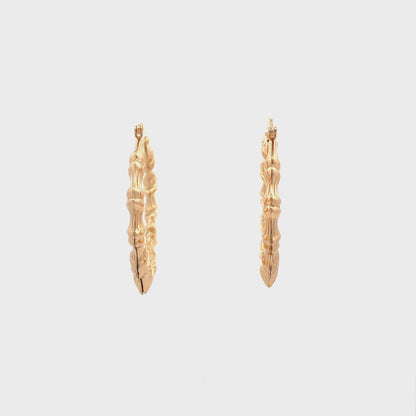 New Bamboo Hoop Earrings - 06