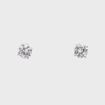 Basket Setting CZ Stud Round - 9mm