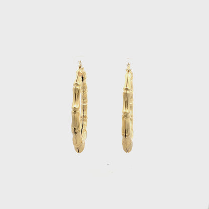 Hug & Kiss Bamboo Earrings - Size 04