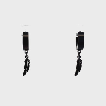 Stainless Steel Huggie Hoop Earrings - Design 04