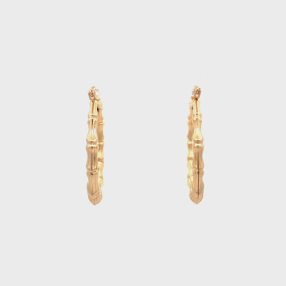 New Bamboo Hoop Earrings - 05