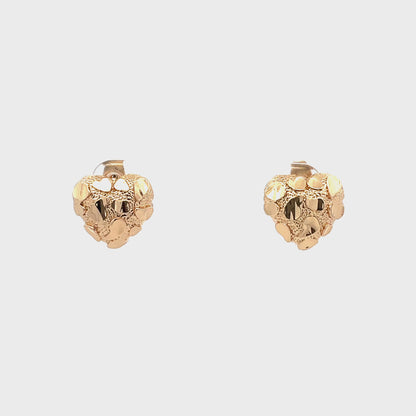 Gold Nugget Earring - Style 08