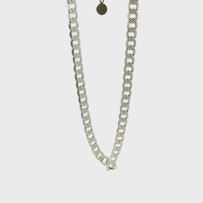 14K Anklet #06 - FROST CUBAN 10"