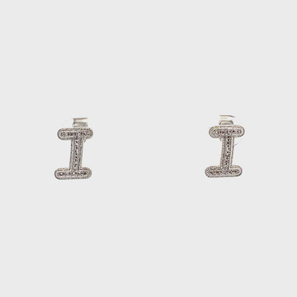Venus Initial Earrings - I