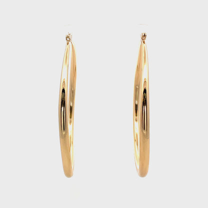 Hollow Round Plain Earring - 06