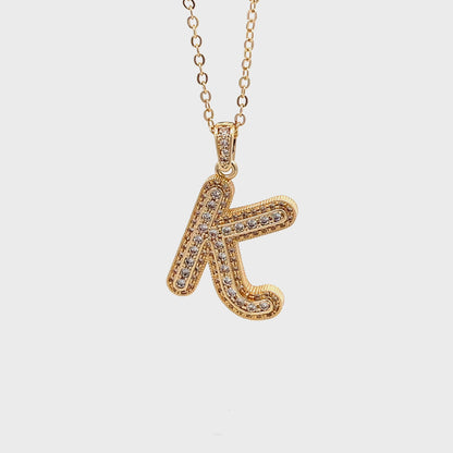 Venus Initial Necklace - K