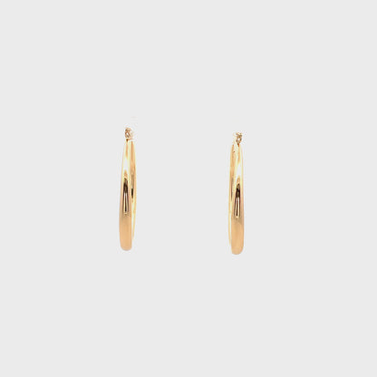 Hollow Round Plain Earring - 01