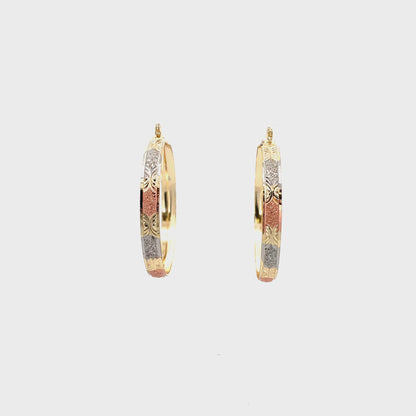 Hug & Kiss Bangle Earrings - Size 02