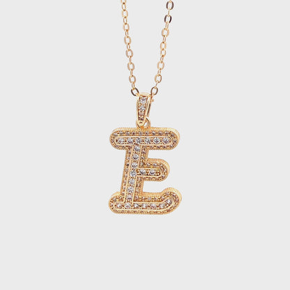 Venus Initial Necklace - E