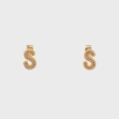 Venus Initial Earrings - S
