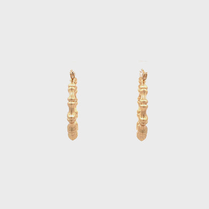 New Bamboo Hoop Earrings - 03