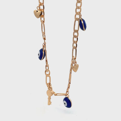 Evil Eye Anklet - Design 02