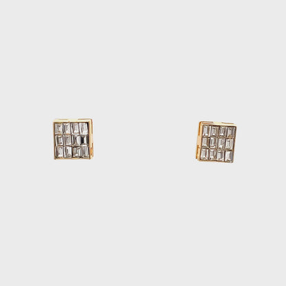 Baguette Earrings - Style 04