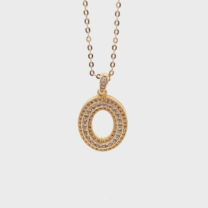 Venus Initial Necklace - O